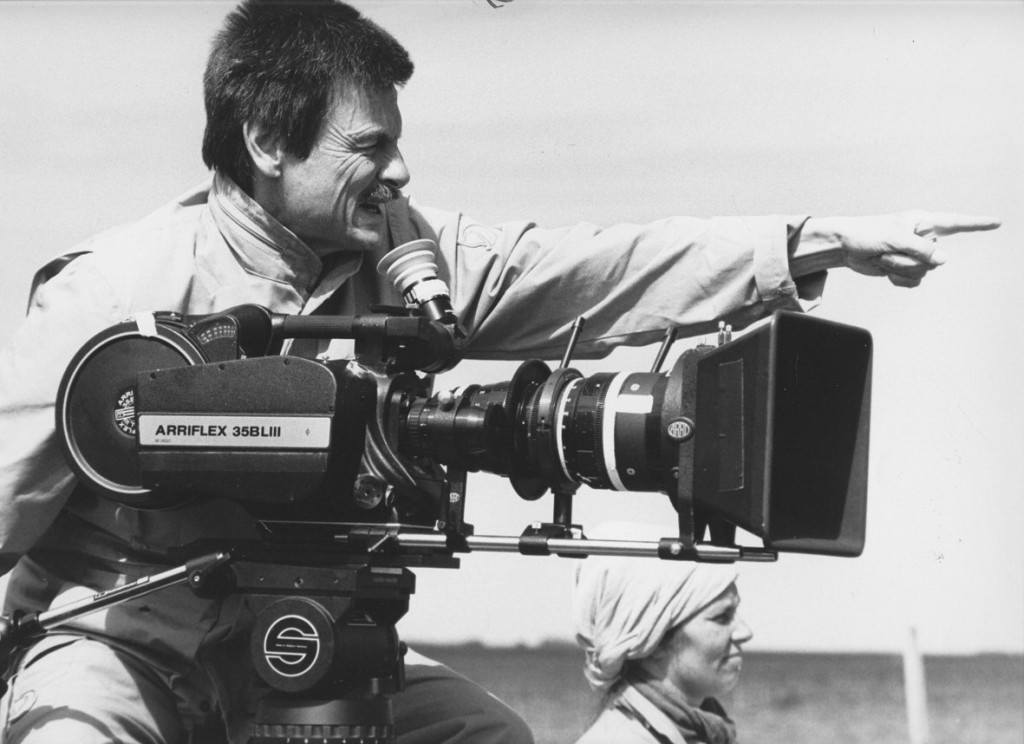 Andrej Tarkovskij sul set del film Sacrificio.
