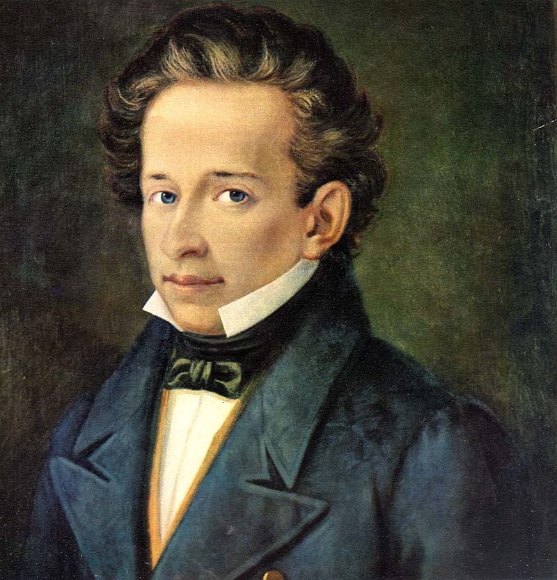 Ritratto di Giacomo Leopardi, olio su tela di Ferrazzi