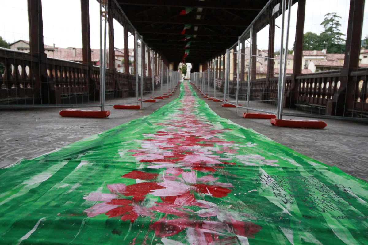 Freak of Nature, intervento artistico sul Ponte di Bassano.